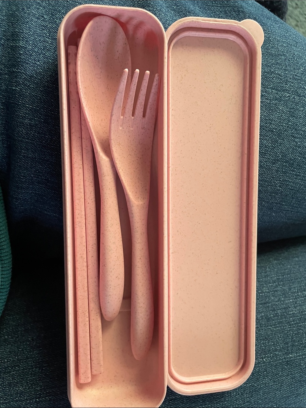 Wheat straw utensil set